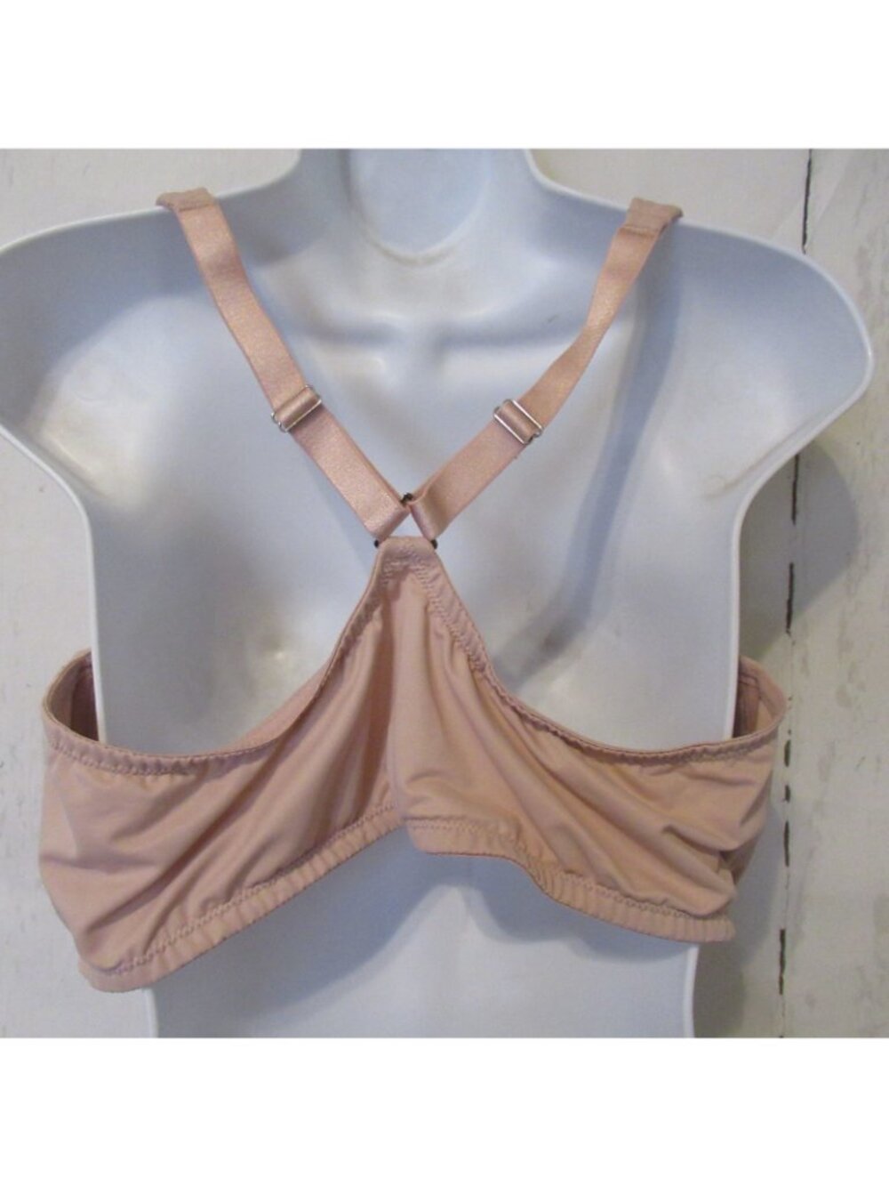 Delimira Bra 40DD Pink Front Close Underwire Racerback W431X - Picture 4 of 6